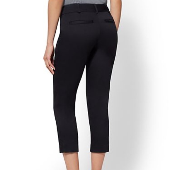 black straight leg crop pants sz 14, 16 - Picture 3 of 5